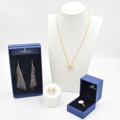 Lot 57 - A collection of silver Swarovski jewellery