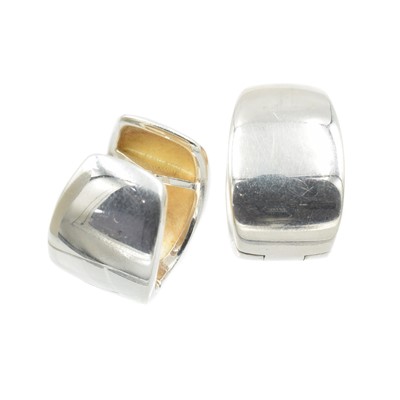 Lot 89 - Modernist silver earrings, by Schubart