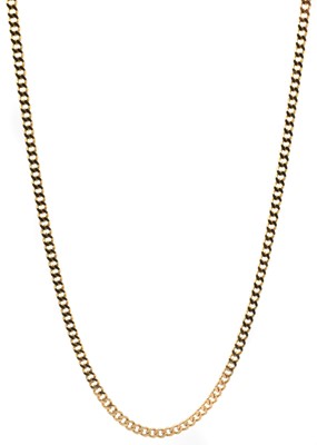 Lot 69 - A 9ct rose gold curb neck chain