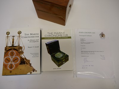 Lot Two day marine Chronometer, the dial signed...