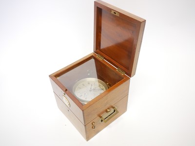 Lot Two day marine Chronometer, the dial signed...