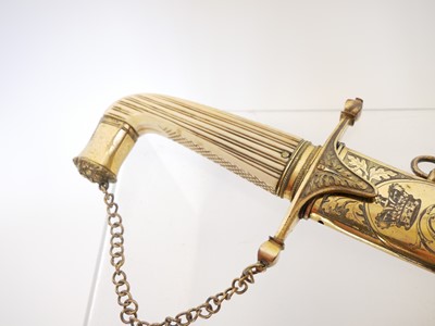 Lot British Naval dirk by Osborn and Gunby...