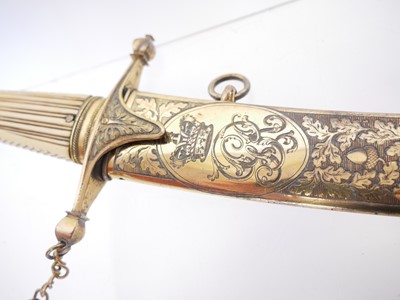 Lot British Naval dirk by Osborn and Gunby...