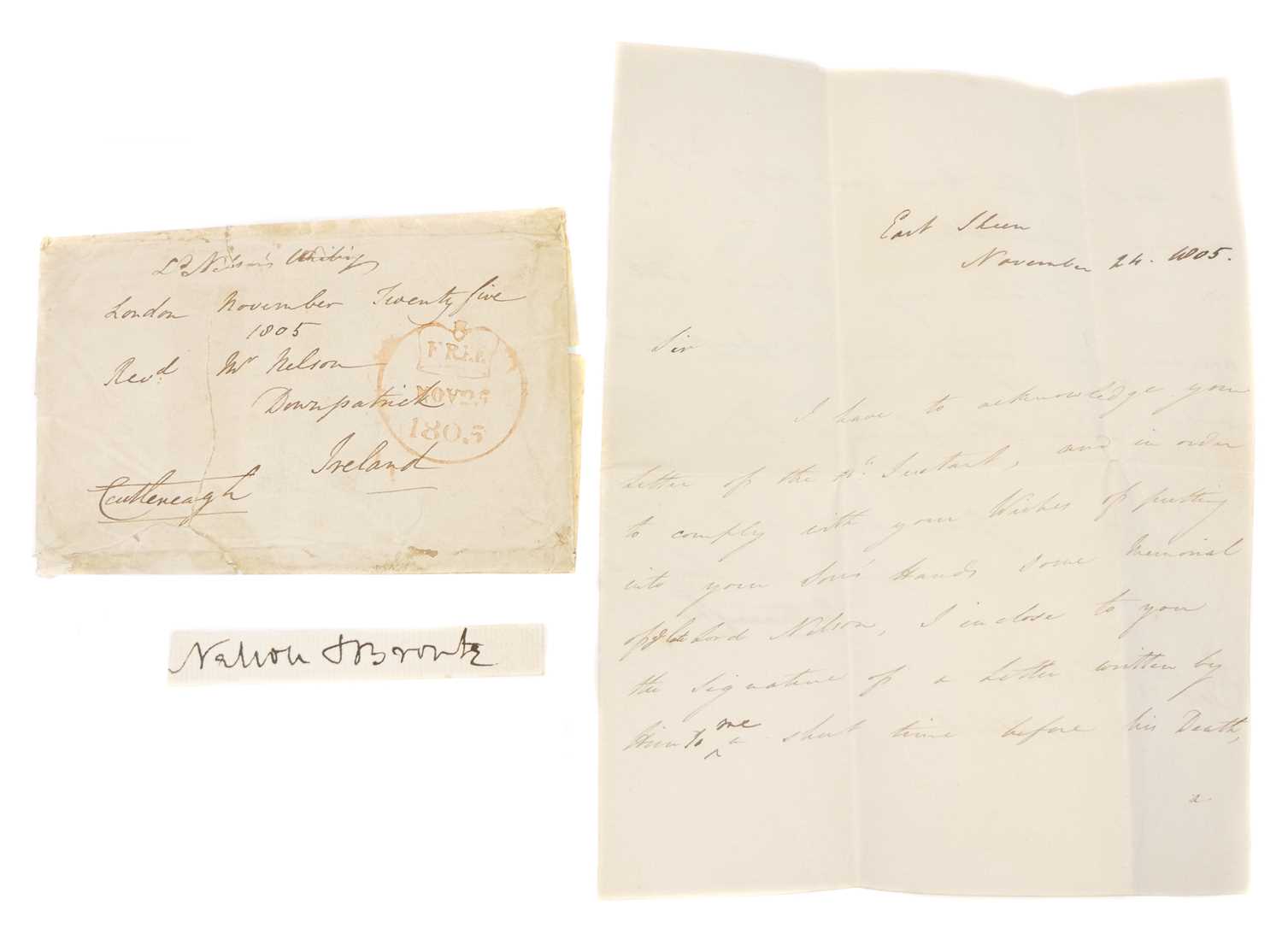 Lot Vice-Admiral Horatio Nelson, 1st Viscount...