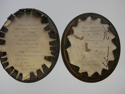 Lot Two portrait miniatures of Commander George...