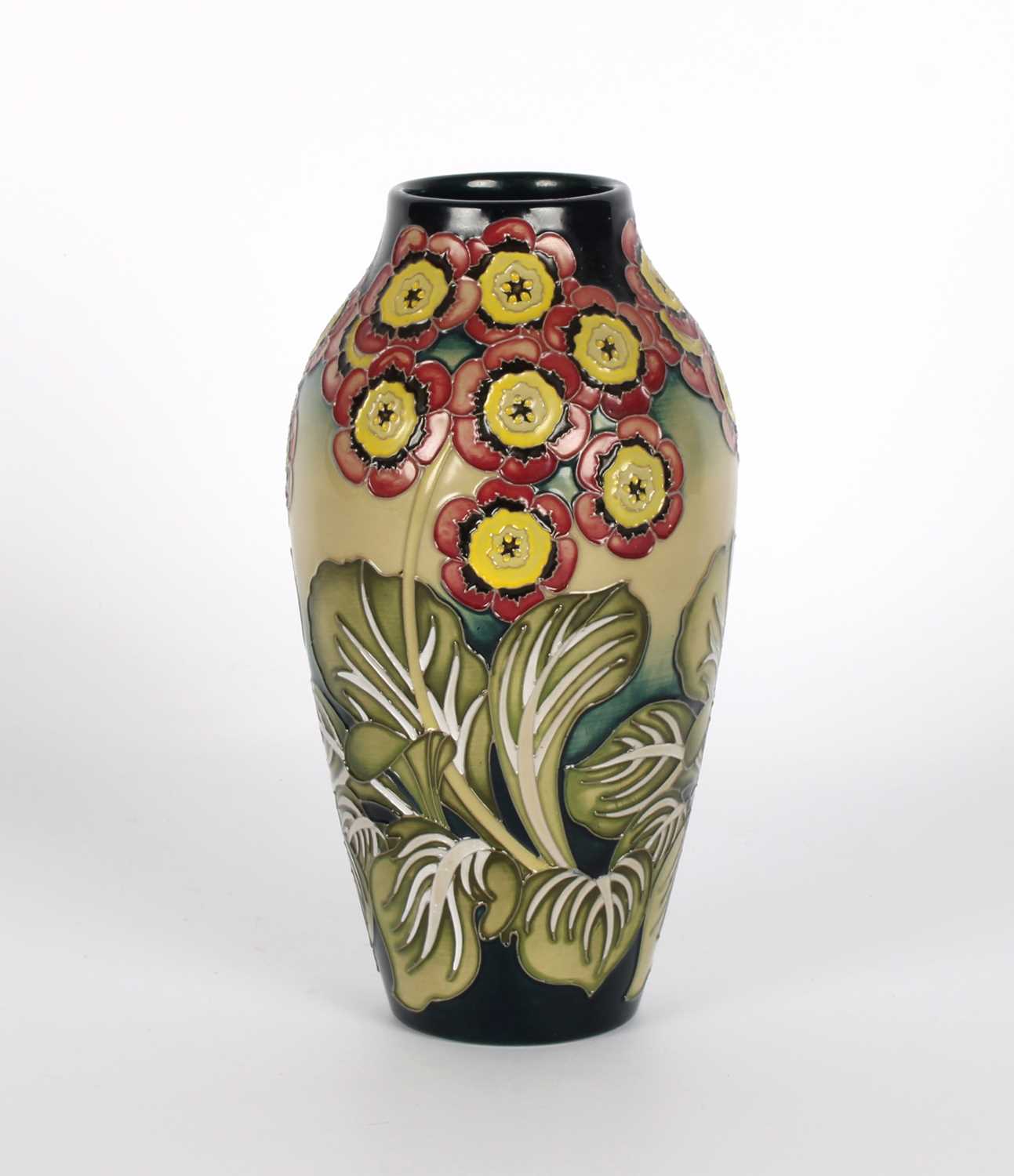 Lot A Collector's Club Trial "Auricula Garden" Vase by Moorcroft