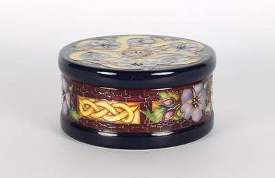 Lot A Trial "Staffordshire Hoard" Circular Box with Cover by Moorcroft