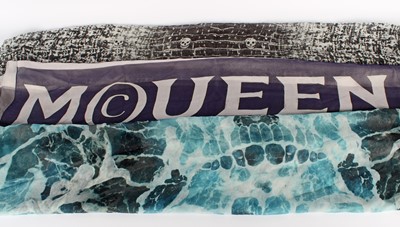 Lot 296 - Collection of Three Alexander McQueen Scarves.