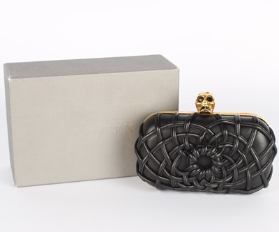 Lot 305 - Alexander McQueen Black Leather Skull Purse.