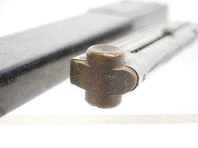 Lot Luger P08 magazine with wood base numbered...