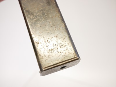 Lot Luger P08 magazine with wood base numbered...