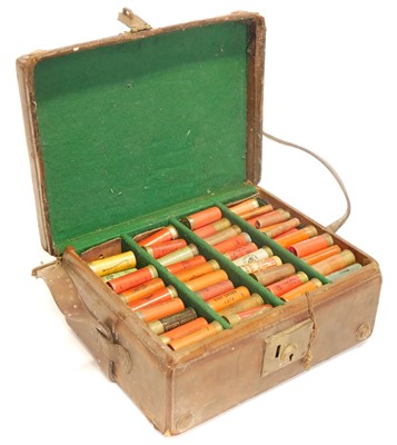 Lot Leather magazine with collector's shotgun...