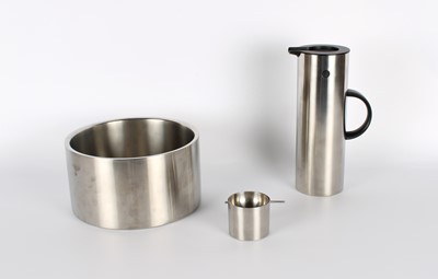 Lot 78 - Large Stainless Steel Salad/Serving Bowl by Carina Seth-Andersson (Swedish 1965-) for Hackman, Finland