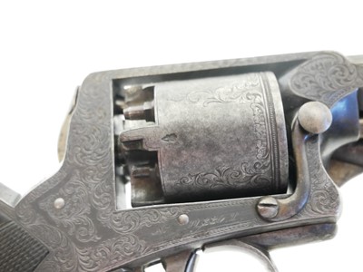 Lot Engraved .54 bore Tranter percussion revolver,...