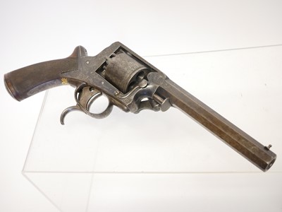 Lot Engraved .54 bore Tranter percussion revolver,...