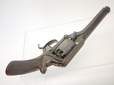 Lot Engraved .54 bore Tranter percussion revolver,...