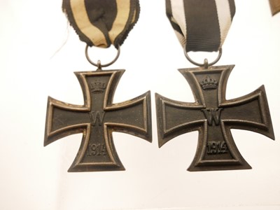 Lot Two German WWI Iron Crosses and a 1914-1918...
