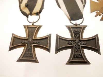 Lot Two German WWI Iron Crosses and a 1914-1918...