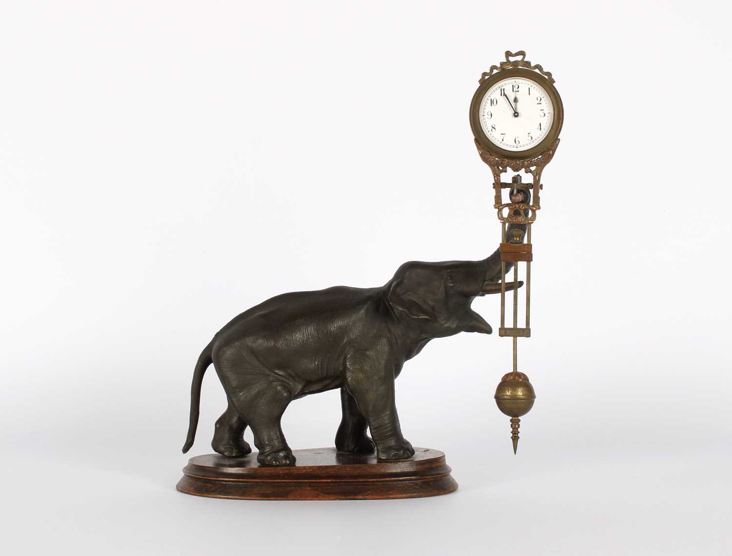 Lot A Reproduction 'Elephant' Mystery Clock