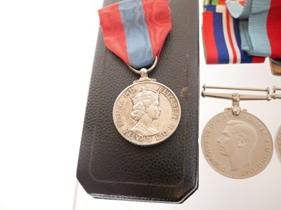 Lot WWII RAF Medal set for Godfrey. L Morgan, to...