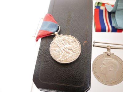 Lot WWII RAF Medal set for Godfrey. L Morgan, to...