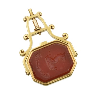 Lot 265 - A Victorian-style gold fob seal