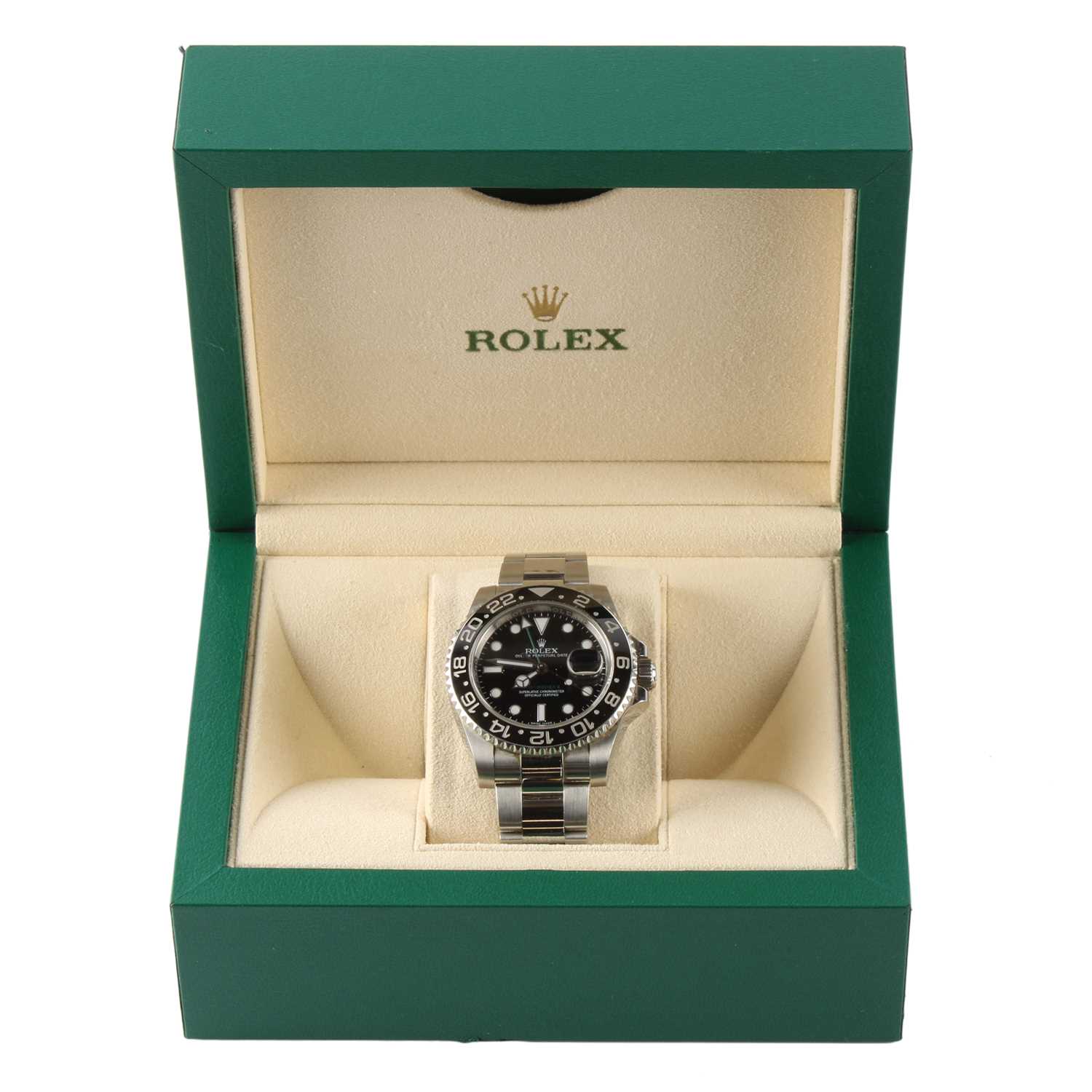 Lot A Rolex Oyster Perpetual Date GMT-Master II bracelet watch