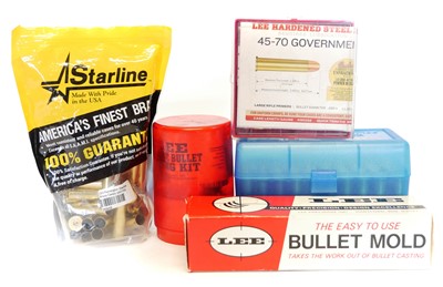 Lot .45-70 reloading equipment, including Lee...