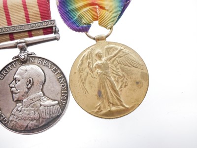 Lot George V Royal Naval General Service Medal and...