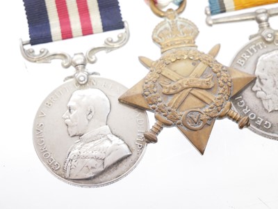 Lot George V WWI Military Medal and Trio Awarded...