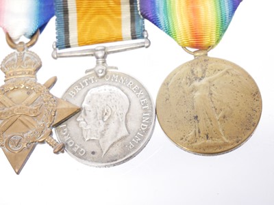 Lot George V WWI Military Medal and Trio Awarded...