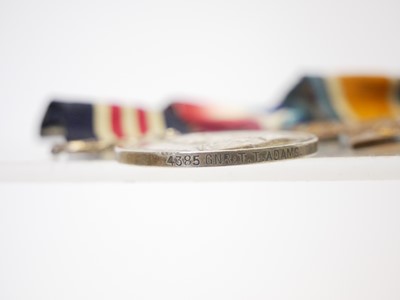 Lot George V WWI Military Medal and Trio Awarded...