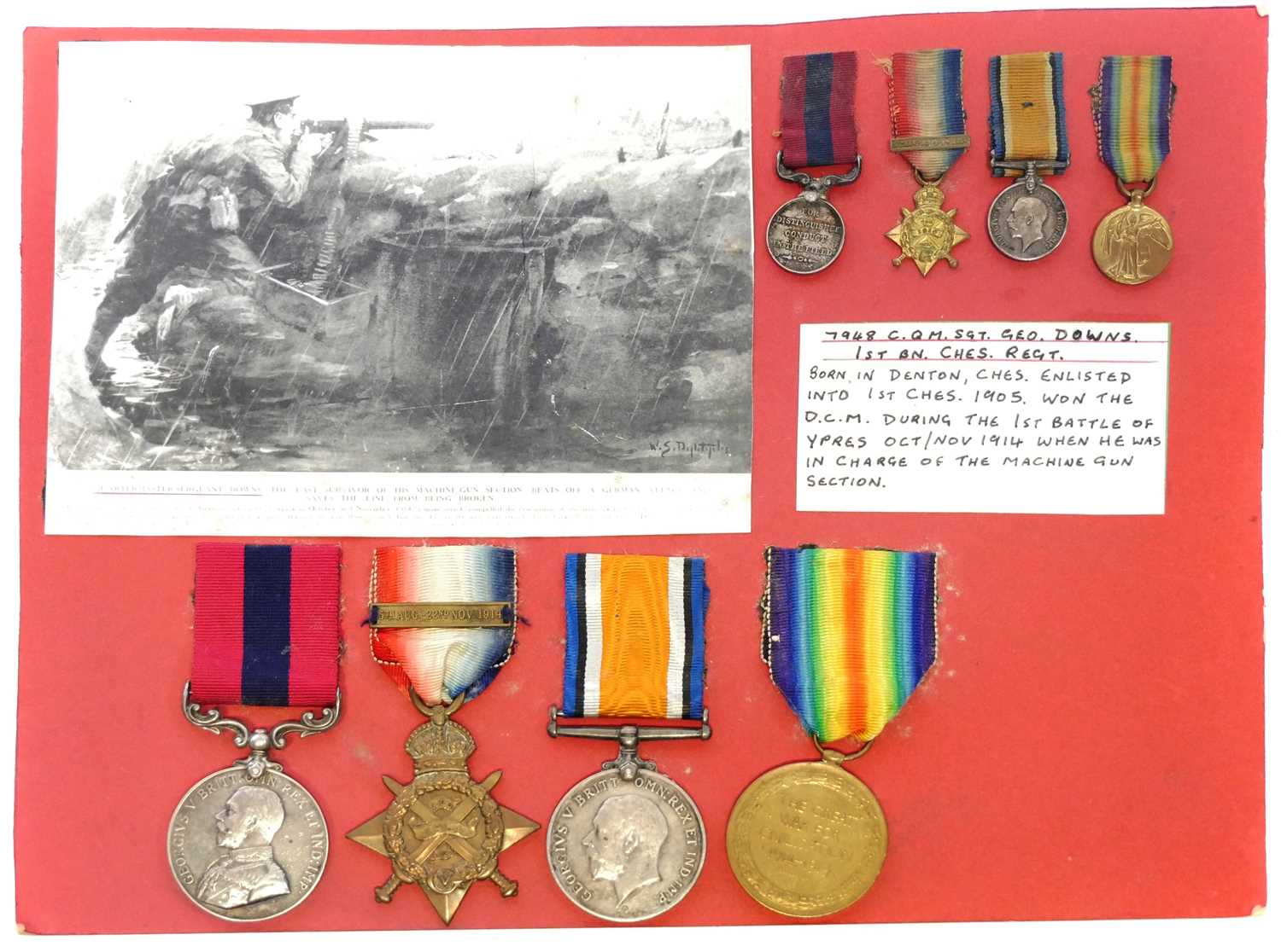 Lot George V WWI Distinguished Conduct Medal, Mons...