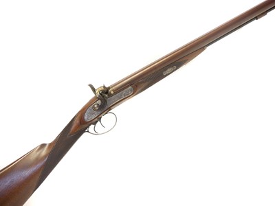 Lot Coach percussion 14 bore side by side shotgun,...