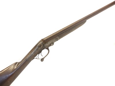 Lot W. Lowe 15 bore pinfire side by side shotgun,...