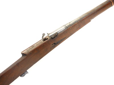 Lot Indian matchlock musket, approximately 20 bore,...
