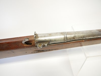 Lot Indian matchlock musket, approximately 20 bore,...