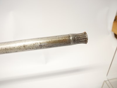 Lot Indian matchlock musket, approximately 20 bore,...