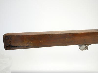 Lot Indian matchlock musket, approximately 28bore,...