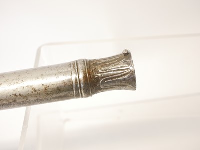 Lot Indian matchlock musket, approximately 28bore,...