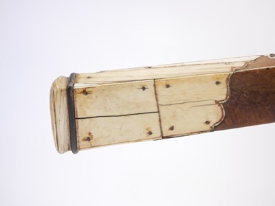 Lot Indian matchlock musket, approximately 28 bore,...