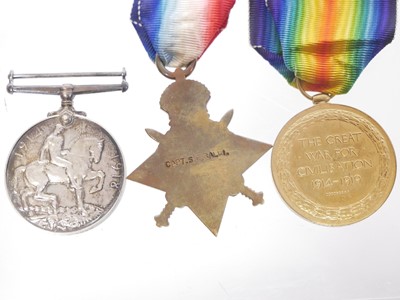 Lot WWI 1914-15 Star, War and Victory Medal Trio...