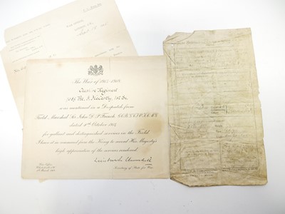 Lot WWI Memorial Plaque Awarded to 7085 Pte. Frank...