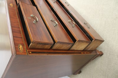 Lot 236 - A 19th Century Mahogany Chest of Five Drawers