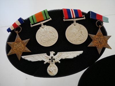 Lot 12 - German WWII Third Reich cap badge, moulded...