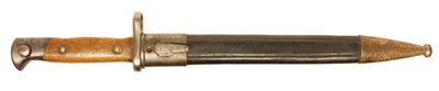 Lot Mauser 71/84 dress bayonet and scabbard, with...