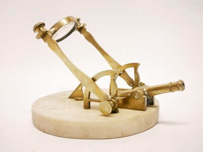 Lot 41 - Noon Day cannon, with white marble base,...