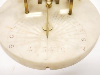 Lot 41 - Noon Day cannon, with white marble base,...