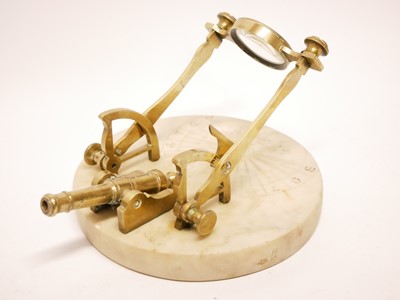 Lot 41 - Noon Day cannon, with white marble base,...