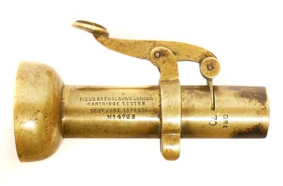 Lot Brass Field cartridge tester, stamped with...